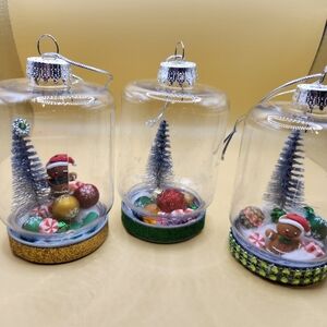 Handmade Christmas Ornsments Set Of 3